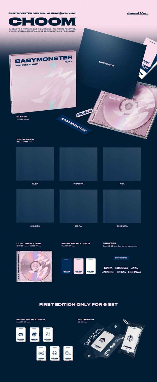 BABYMONSTER 3rd Mini Album [CHOOM] (Jewel Ver.)