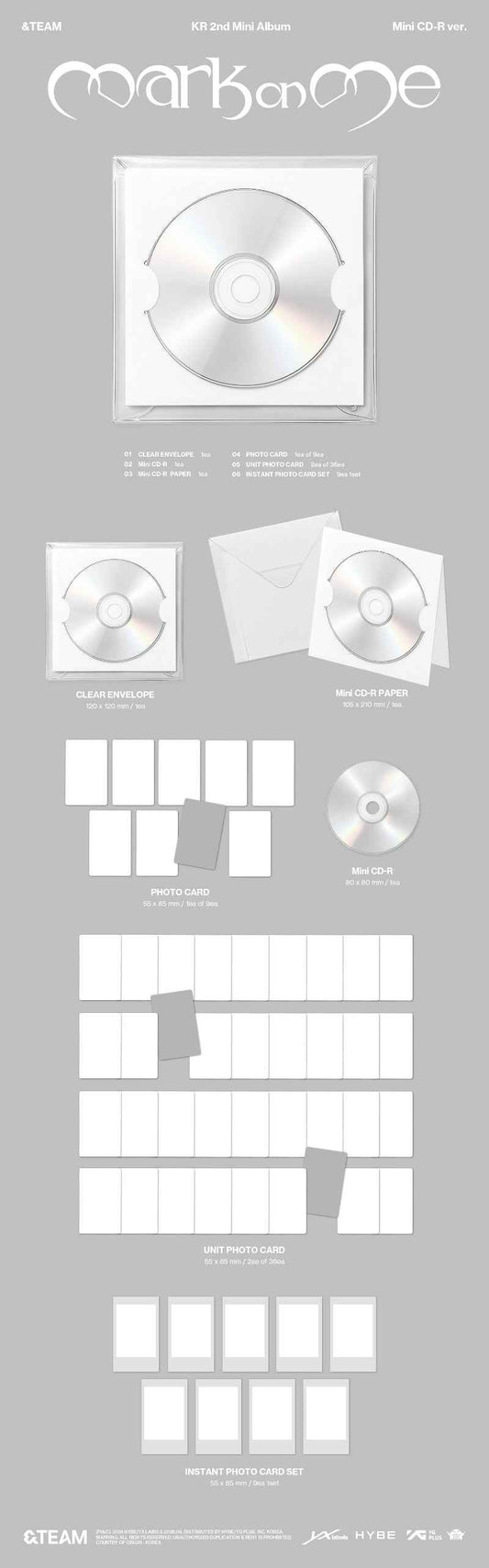 &TEAM KR 2nd Mini Album [Mark on Me] (Mini CD-R Ver.)