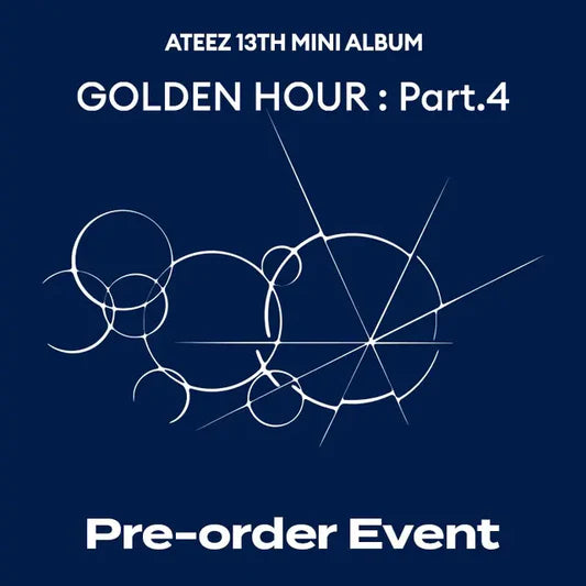 ATEEZ 13th Mini Album [GOLDEN HOUR : Part.4] (A Ver. / Diary Ver. / Z Ver.) FROMM STORE GIFT - DalkomHarmony