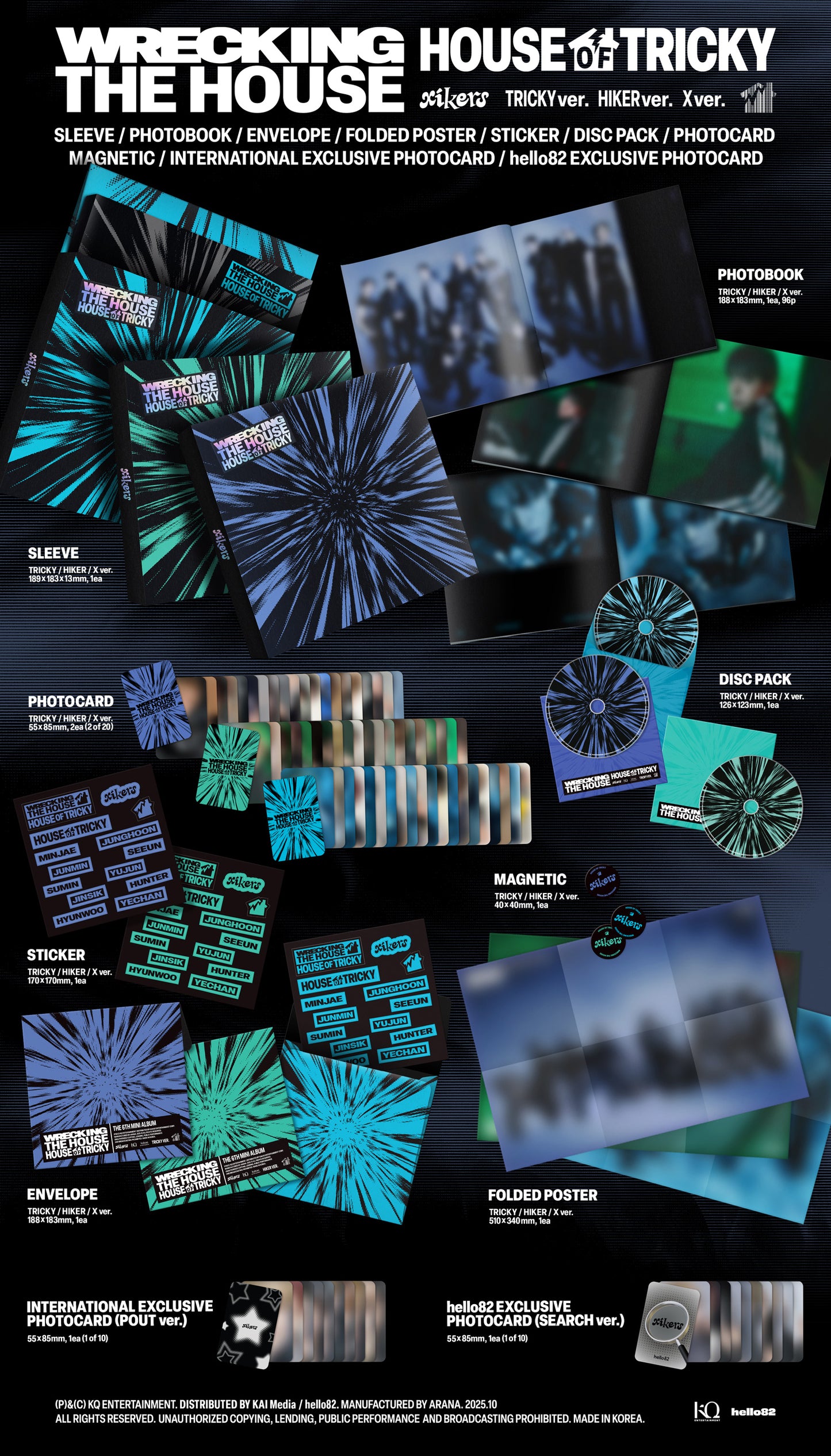 [Signed] xikers - HOUSE OF TRICKY : WRECKING THE HOUSE - hello82 Exclusive - DalkomHarmony