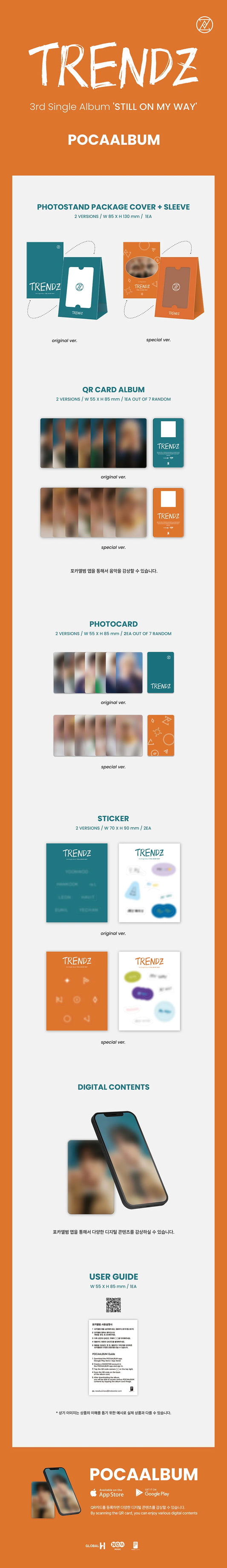 TRENDZ - 3RD SINGLE ALBUM [STILL ON MY WAY] POCA ALBUM - DalkomHarmony