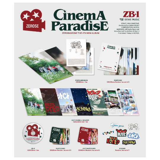 ZEROBASEONE 4th Mini Album [CINEMA PARADISE] (ZEROSE Ver.)