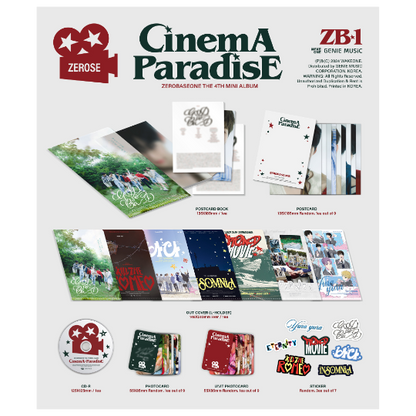 ZEROBASEONE 4th Mini Album [CINEMA PARADISE] (ZEROSE Ver.)