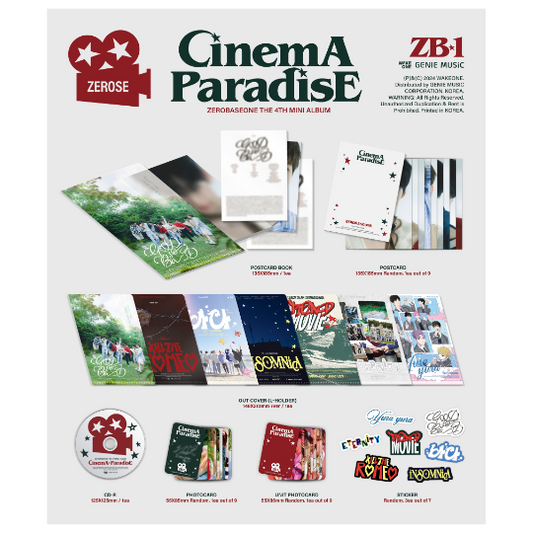 ZEROBASEONE 4th Mini Album [CINEMA PARADISE] (ZEROSE Ver.)