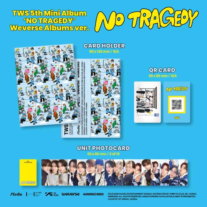 TWS 5th Mini Album [NO TRAGEDY] (Weverse Albums Ver.)