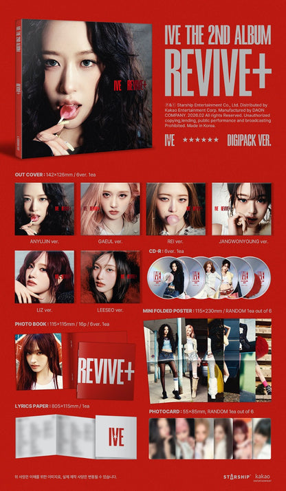 IVE 2nd Album [REVIVE+] (Digipack Ver.) (Limited) - DalkomHarmony