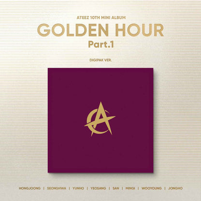 ATEEZ 10th Mini Album [GOLDEN HOUR : Part.1] (Digipack Ver.) (Random Ver.) (Copy)