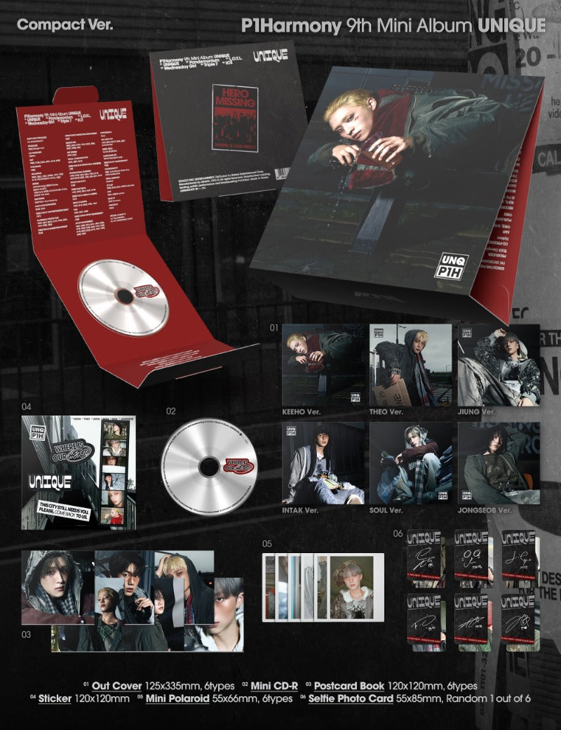 P1Harmony 9th Mini Album [UNIQUE] (Compact Ver.)
