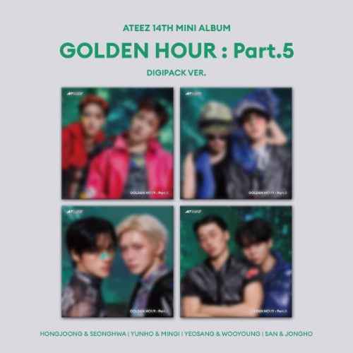 ATEEZ - GOLDEN HOUR : PART.5 14TH MINI ALBUM DEAR MY MUSE GIFT DIGIPACK UNIT VER RANDOM
