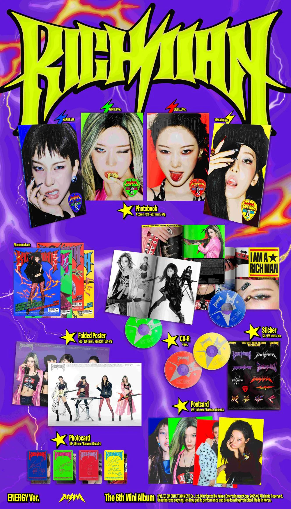 aespa - 6th Mini Album [Rich Man] ENERGY Ver.