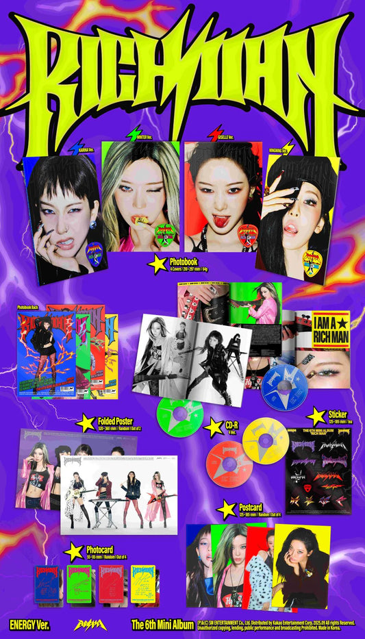 aespa - 6th Mini Album [Rich Man] ENERGY Ver.