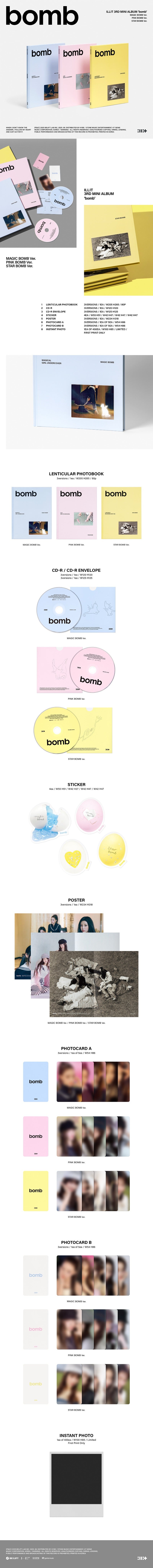 ILLIT 3rd Mini Album [bomb] Standard Ver.