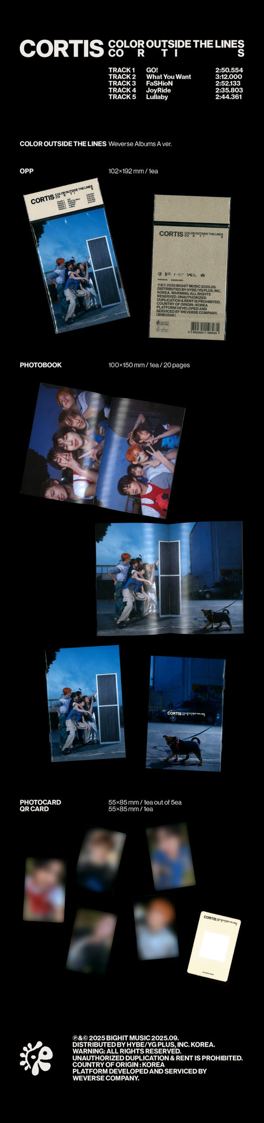 CORTIS 1st EP [COLOR OUTSIDE THE LINES] (Weverse Albums Ver.) (A Ver. / B Ver.) - DalkomHarmony