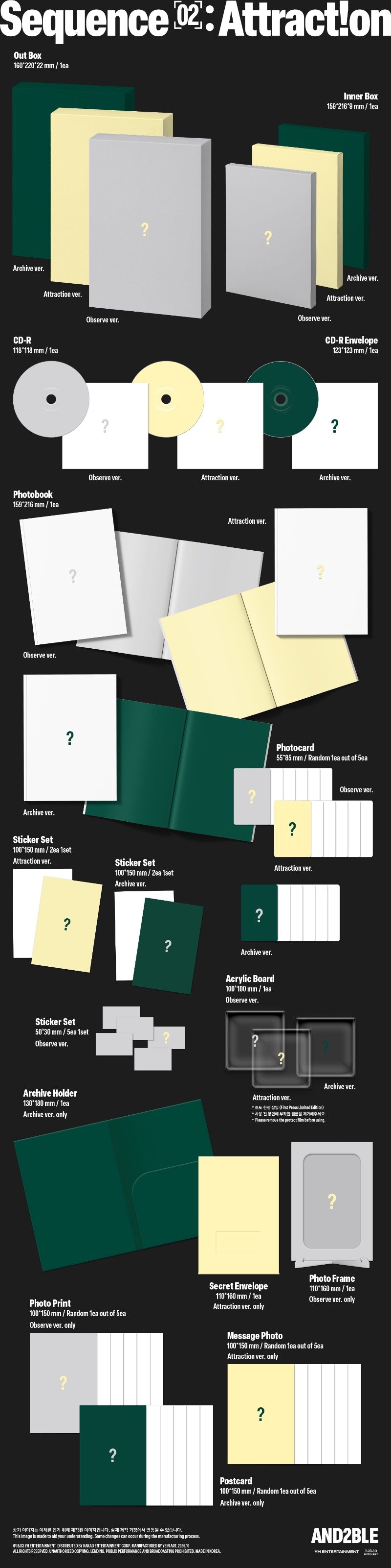 AND2BLE 2nd Mini Album [Sequence 02: Attraction]