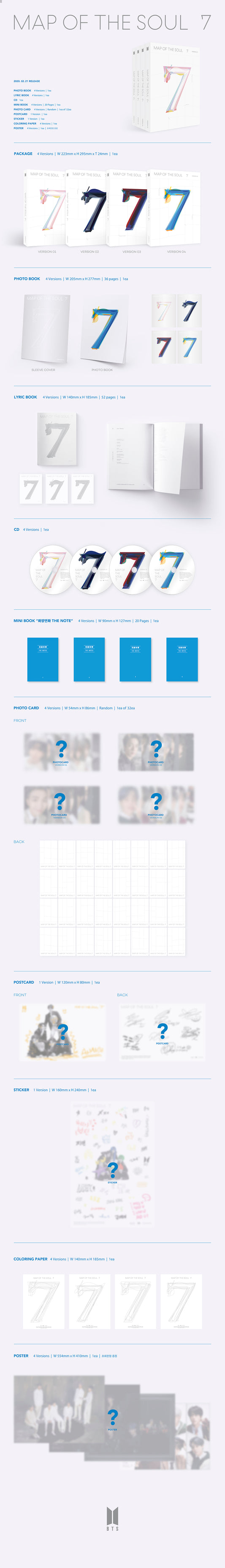 BTS 4th Album [MAP OF THE SOUL : 7] - DalkomHarmony