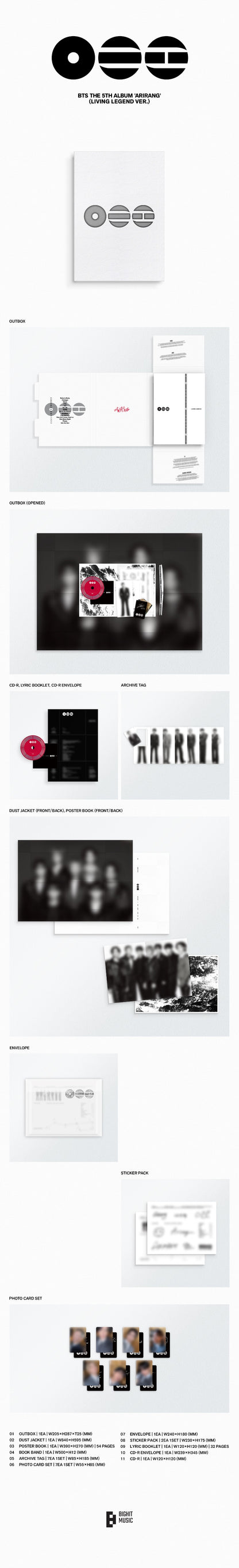 BTS 5th Full Album [ARIRANG] (Living Legend Ver.) - DalkomHarmony
