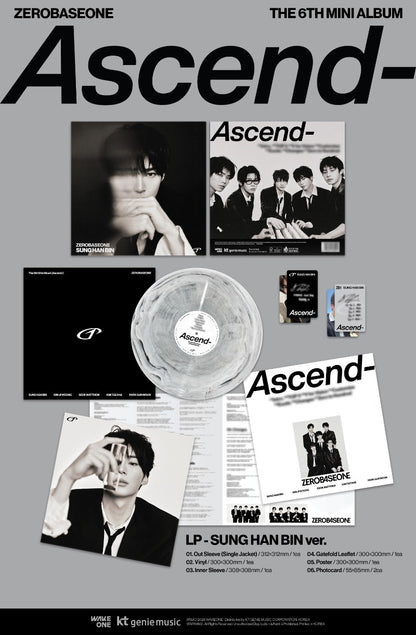 ZEROBASEONE 6th Mini Album [Ascend-] (LP Ver.) - DalkomHarmony