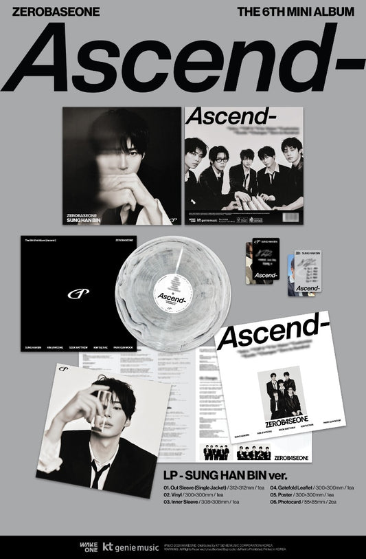 ZEROBASEONE 6th Mini Album [Ascend-] (LP Ver.) - DalkomHarmony