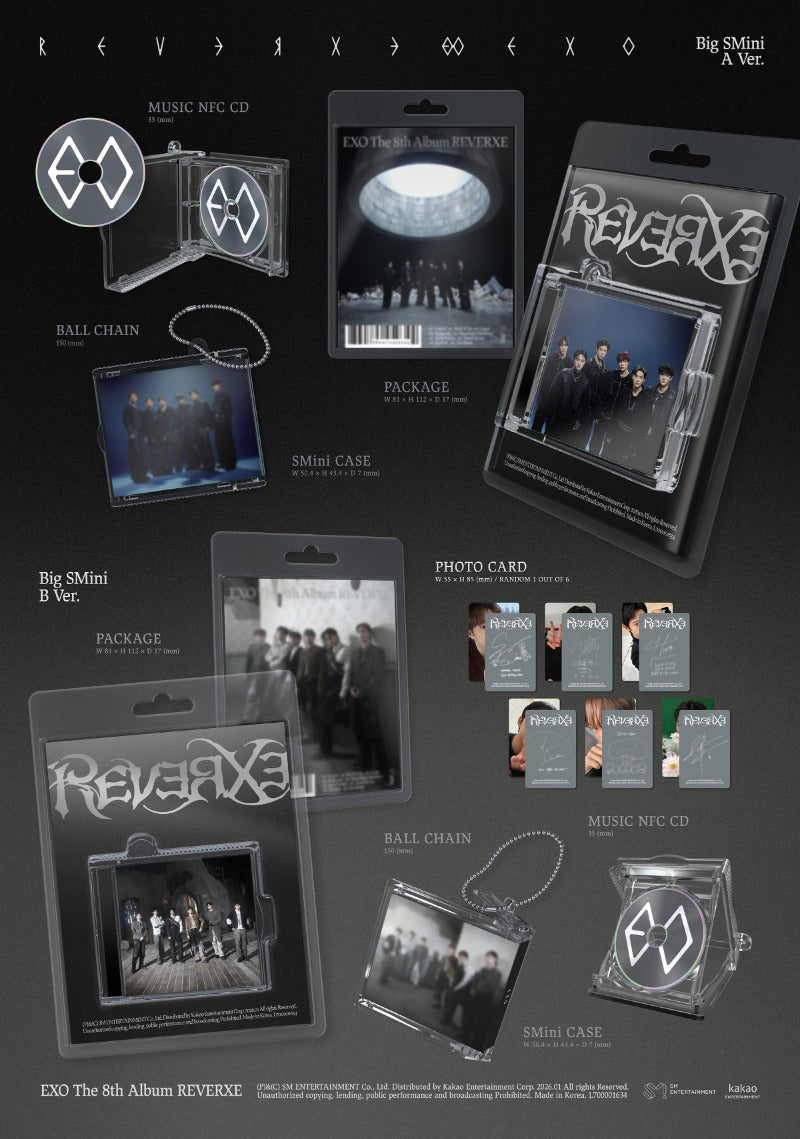 EXO 8th Full Album [REVERXE] (Big SMini Ver.) (Smart Album) - DalkomHarmony