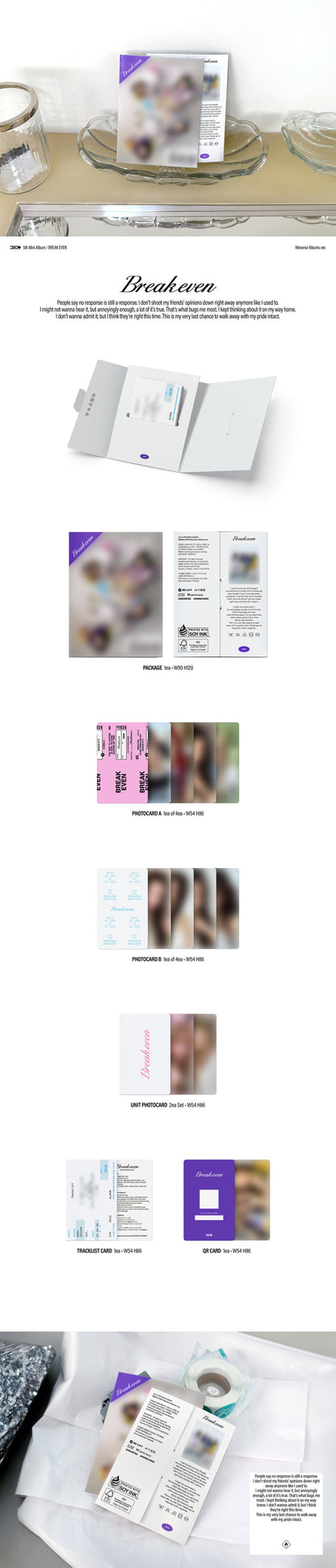 ILLIT 5th Mini Album [BREAK EVEN] (Weverse Albums Ver.)