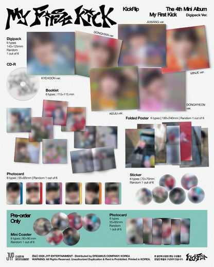 KickFlip 4th Mini Album [My First Kick] (Digipack Ver.) | Random