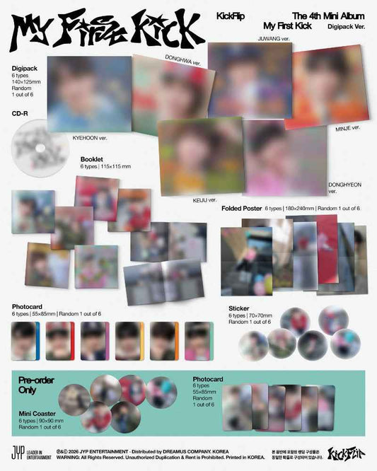 KickFlip 4th Mini Album [My First Kick] (Digipack Ver.) | Random