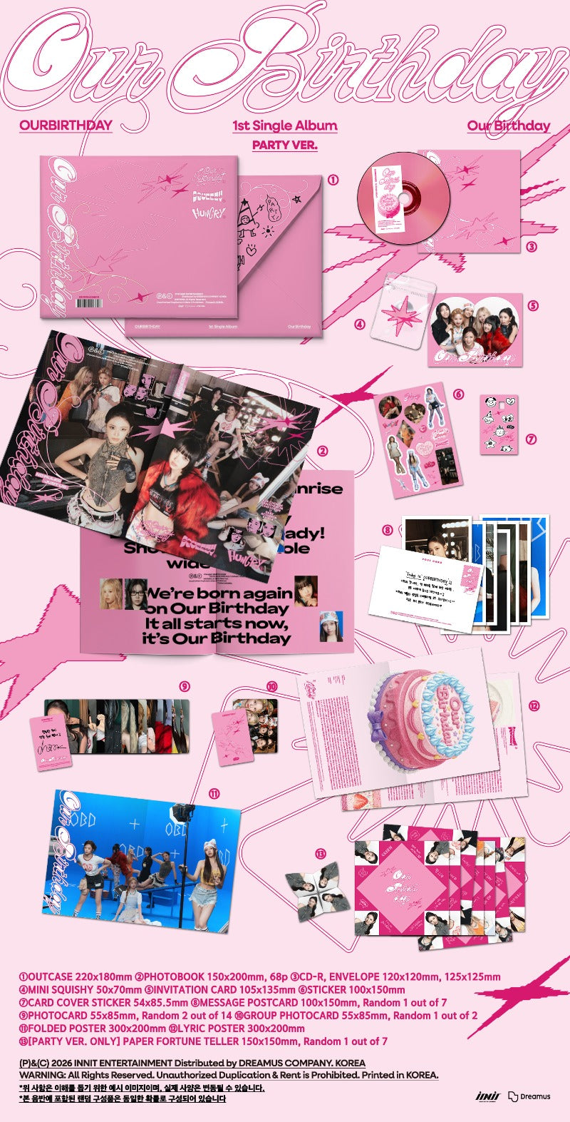 OURBIRTHDAY 1st Single Album [Our Birthday] (PHOTOBOOK VER.)