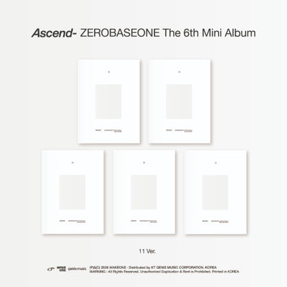 ZEROBASEONE 6th Mini Album [Ascend-] (11 Ver.) | Random - DalkomHarmony