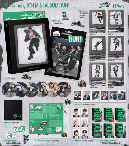 P1Harmony 8th Mini Album [DUH!] (H Ver.) (Compact Ver.) (Random Ver.) - DalkomHarmony