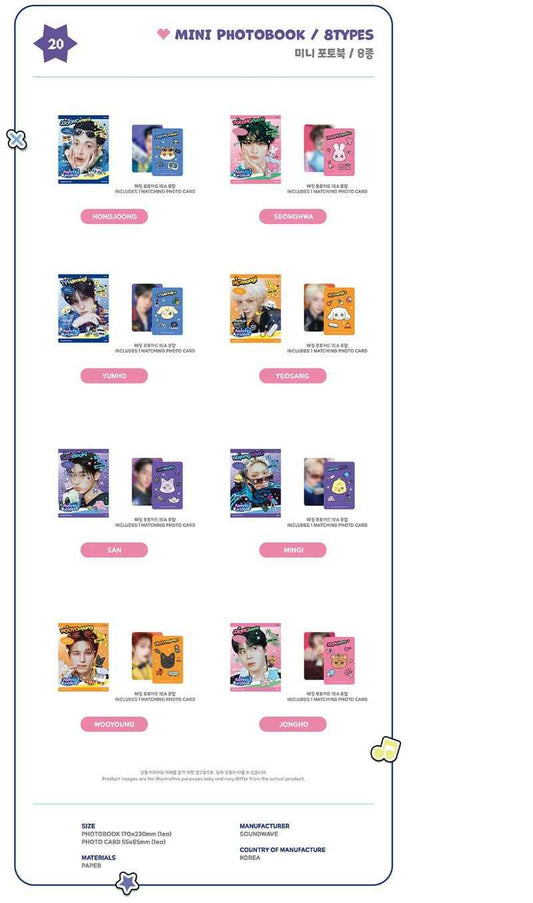 ATEEZ MD [ANITEEZ IN COLOR] MINI PHOTOBOOK