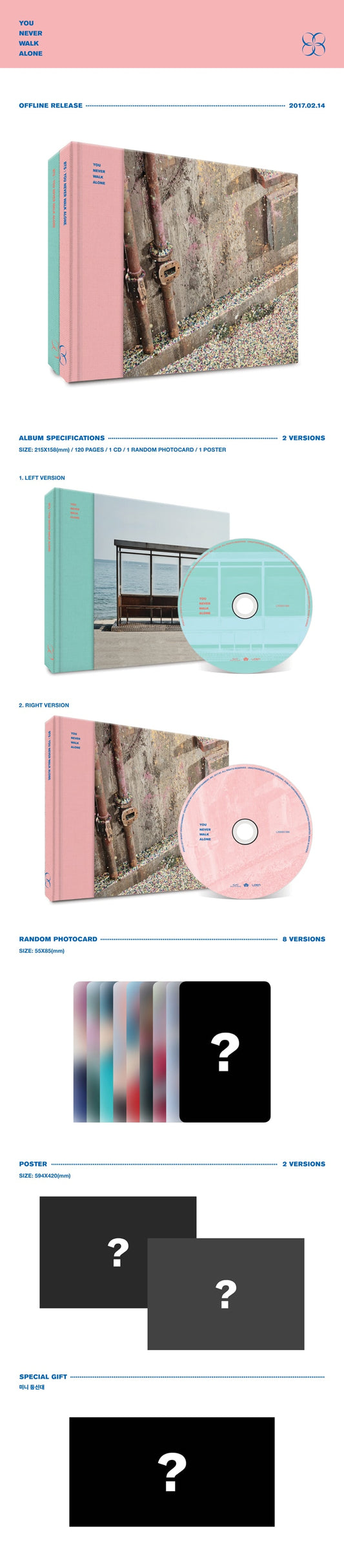 BTS Repackage Album [YOU NEVER WALK ALONE] - DalkomHarmony