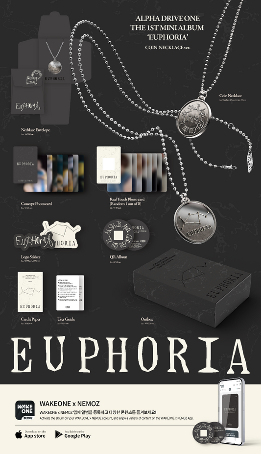 ALPHA DRIVE ONE 1st Mini Album [EUPHORIA] (COIN LECKLACE Ver.) (Limited Edition)