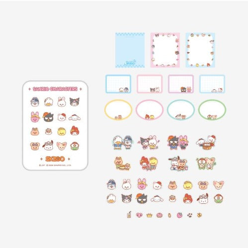 SKZOO X SANRIO CHARACTERS MD [SKZOO X SANRIO CHARACTERS] TIN CASE STICKY NOTE SET