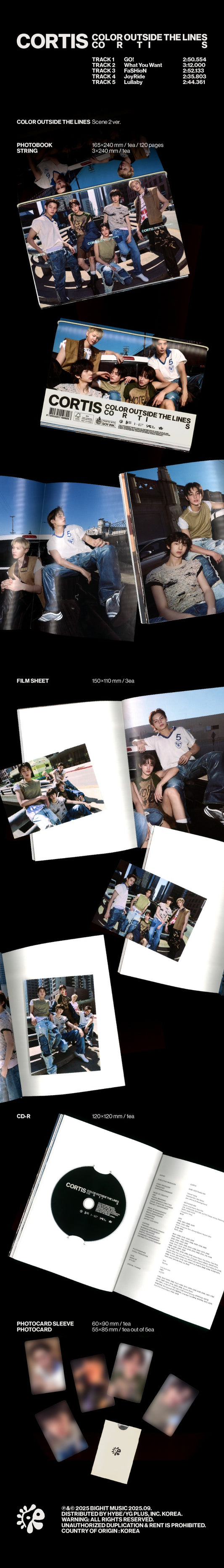 CORTIS 1st EP [COLOR OUTSIDE THE LINES] (Scene 1 Ver. / Scene 2 Ver. / Scene 3 Ver.) - DalkomHarmony