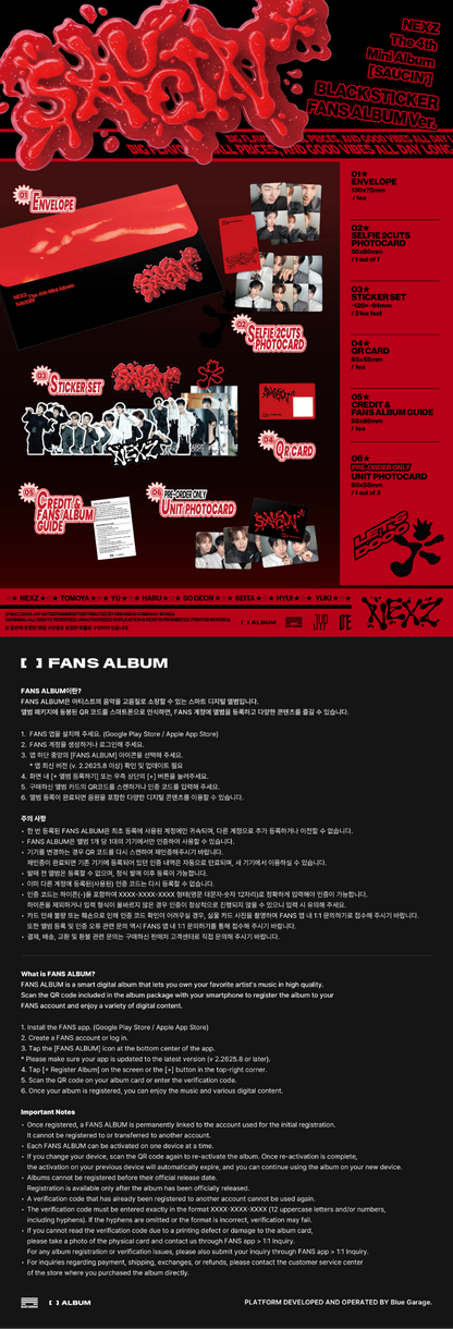 NEXZ 4th Mini Album [SAUCIN’] FANS ALBUM