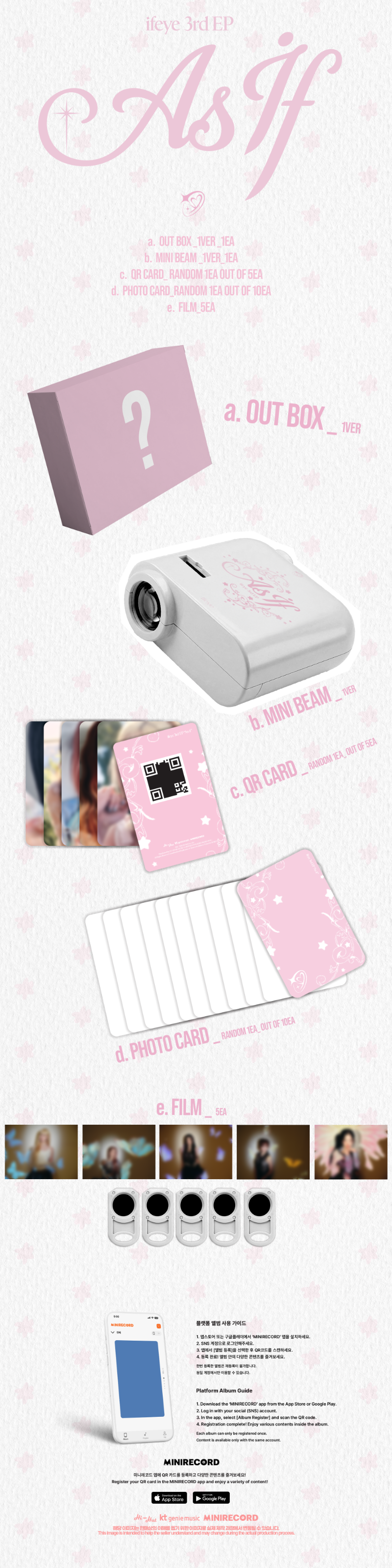 ifeye 3rd EP Album [As if] (minibeam Ver.)