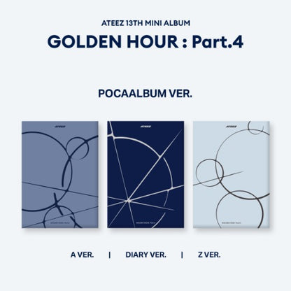 ATEEZ 13th Mini Album [GOLDEN HOUR : Part.4] (POCAALBUM Ver.) (A Ver. / Diary Ver. / Z Ver.)