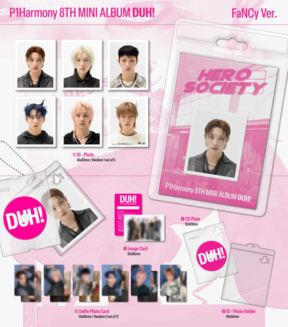 P1Harmony 8th Mini Album [DUH!] (FaNCy Ver.) (PLVE) (Random Ver.)