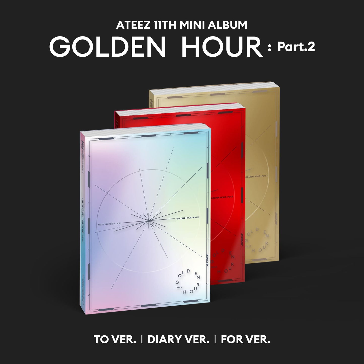 ATEEZ 11th Mini Album [GOLDEN HOUR : Part.2] (Random Ver.) - DalkomHarmony