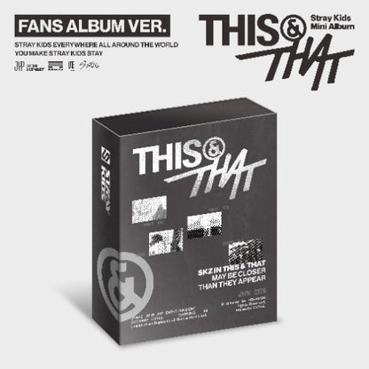 Stray Kids 10th Mini Album [THIS & THAT] (FANS ALBUM VER.)