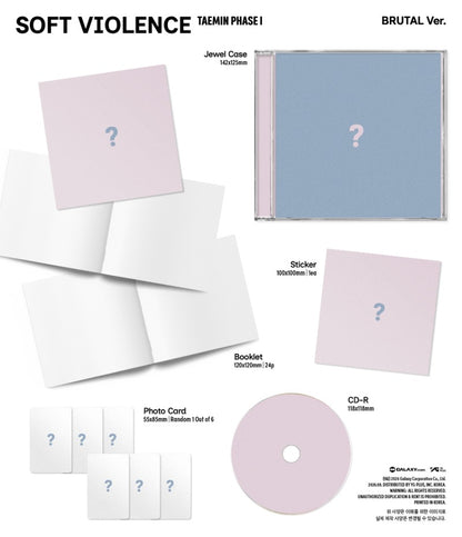 TAEMIN [PHASE I : Soft Violence] (JEWEL Ver.)