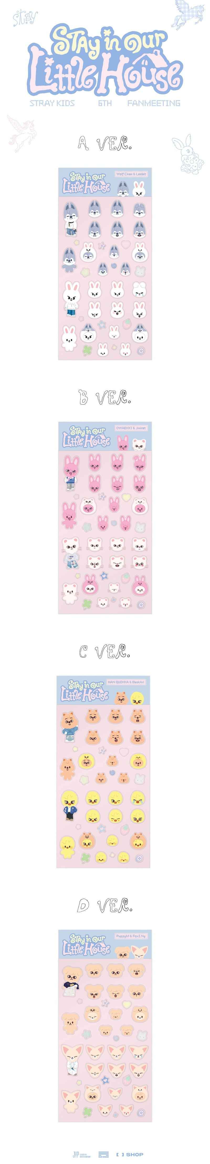 Stray Kids MD [Stay in Our Little House] SKZOO 3D STICKER