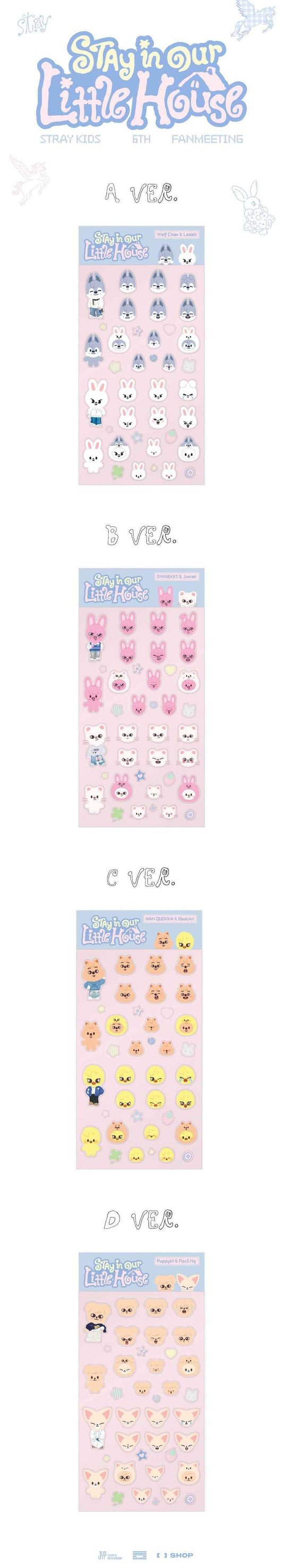 Stray Kids MD [Stay in Our Little House] SKZOO 3D STICKER