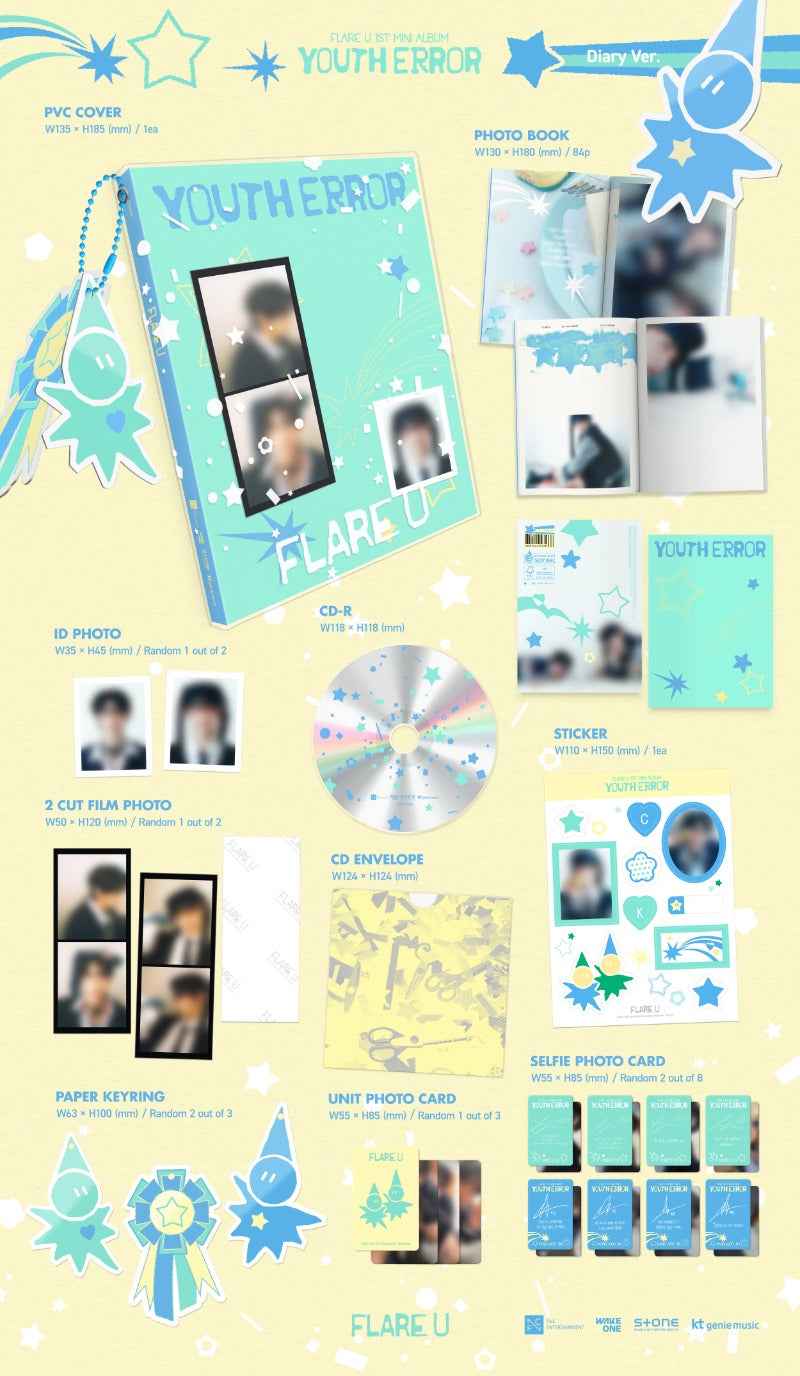 FLARE U 1st Mini Album [YOUTH ERROR] (Diary Ver.)