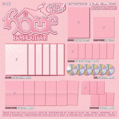 BOYNEXTDOOR 1st Studio Album [HOME] (SWEET HOME Ver.)