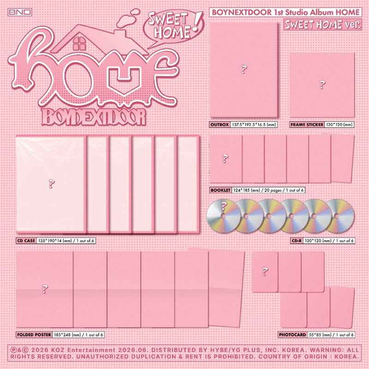 BOYNEXTDOOR 1st Studio Album [HOME] (SWEET HOME Ver.)