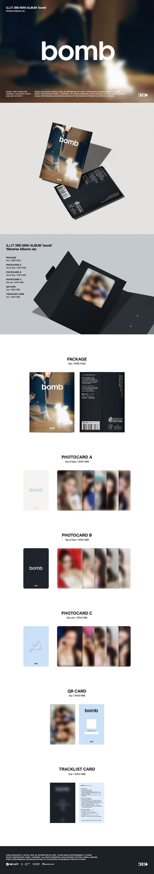 ILLIT 3rd Mini Album [bomb] (Weverse Albums Ver.)