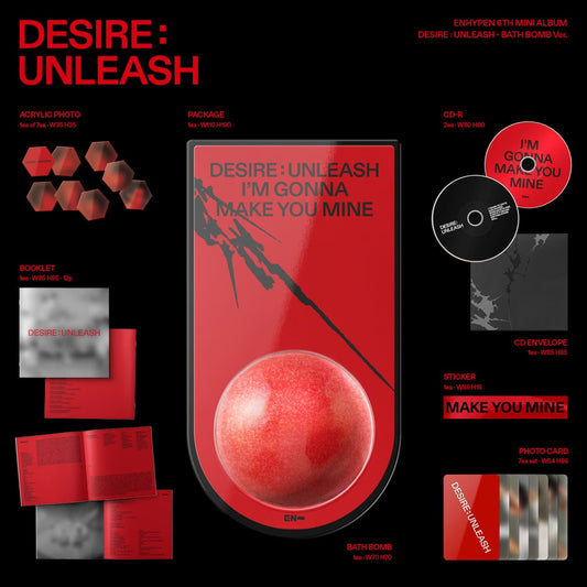 ENHYPEN 6th Mini Album [DESIRE : UNLEASH] (BATH BOMB Ver.) - DalkomHarmony