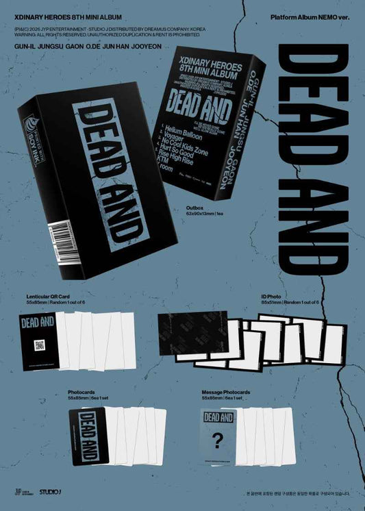 Xdinary Heroes 8th Mini Album [DEAD AND] (Platform Album NEMO Ver.)