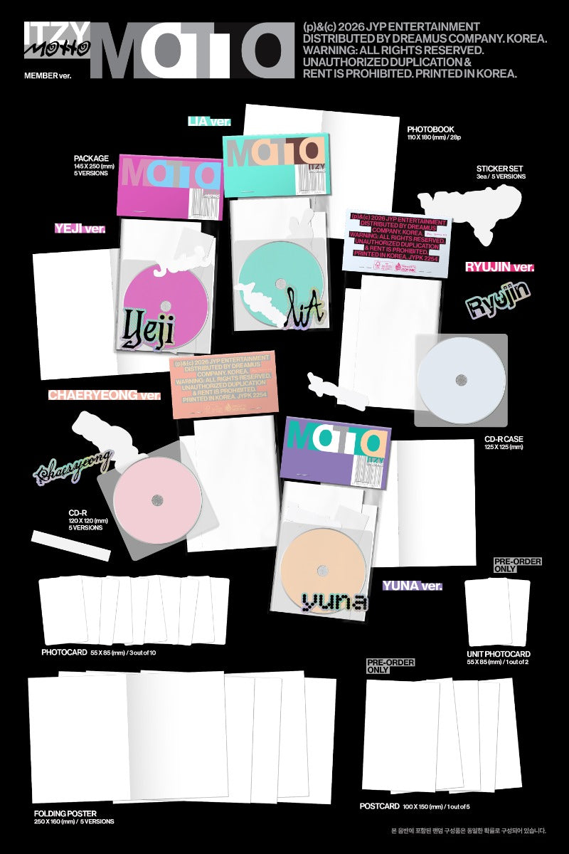 ITZY 12th Mini Album [Motto] (MEMBER Ver.) - DalkomHarmony